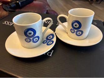 Evil eye Tea cups ( 2 sets)