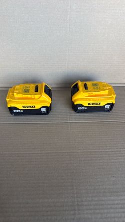 DEWALT 20V MAX Lithium-Ion 5.0Ah Battery (2-Pack)
