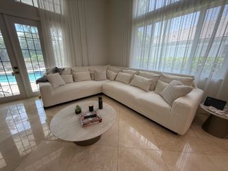 White sofa for free needs cleaning or reupholster.