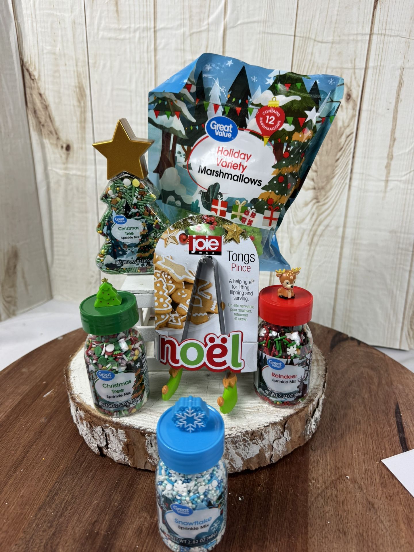 Great Value Sprinkles Mix,marshmallows And Tongs.