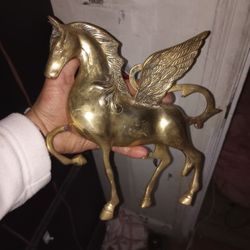 Brass Flying Horse. Pegasuses 
