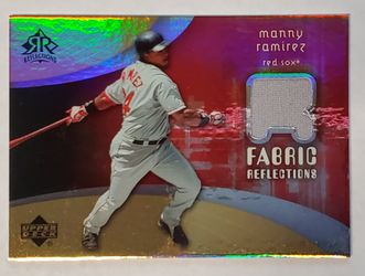 2005 Upper Deck Manny Ramirez Fabric Reflections Jersey Boston Red Sox MLB