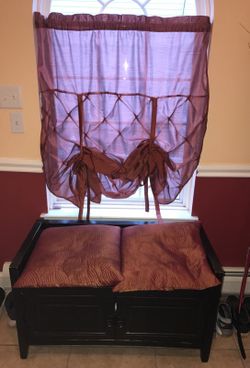 Hallway storage bench (Black)