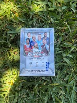 2025-26 TOPPS CHROME UEFA Club Competitions VALUE BLASTER BOX UCC Factory Sealed