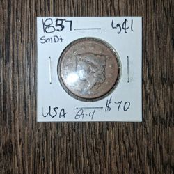 1857 Small Date Large Cent