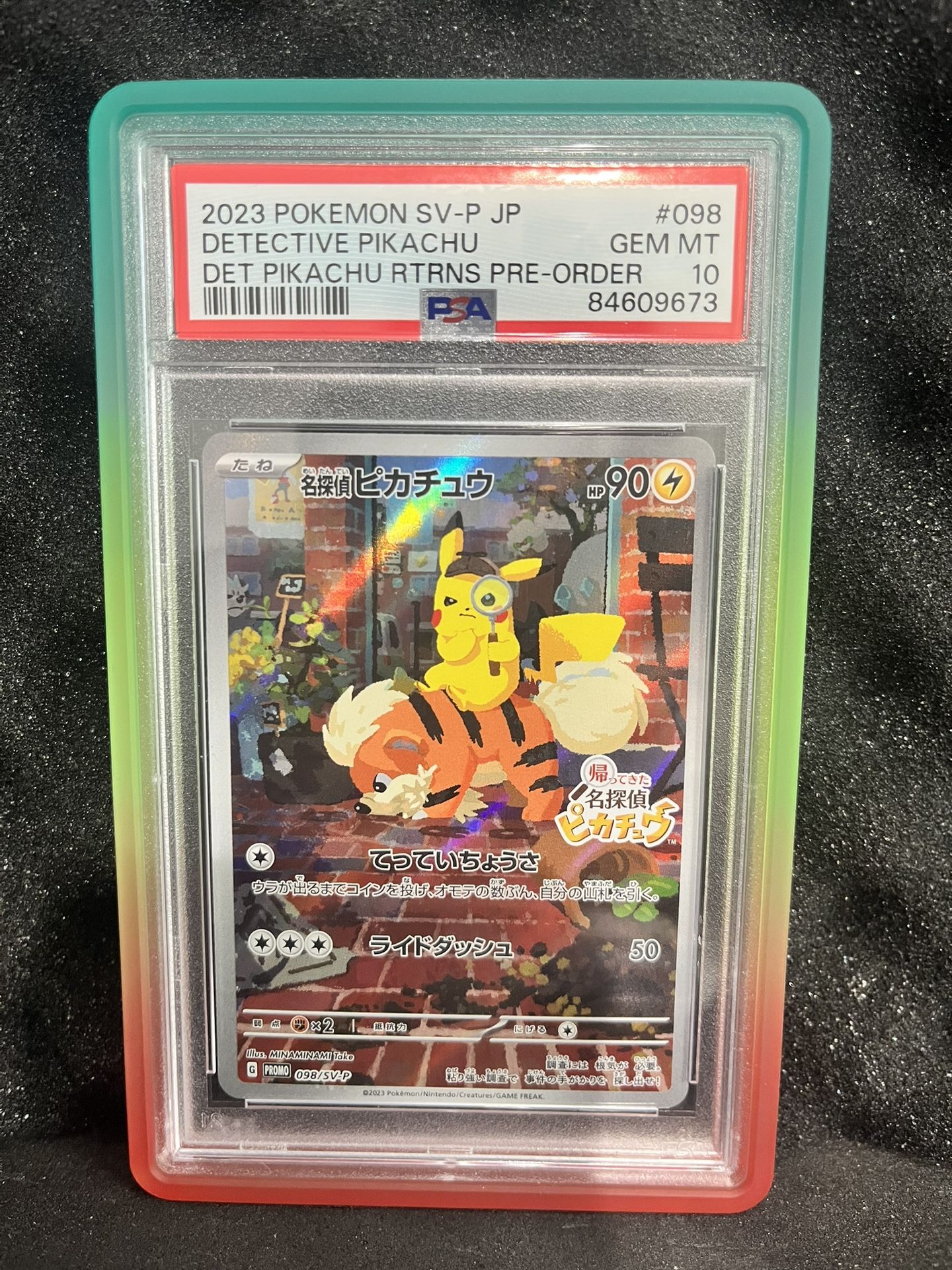 PSA 10 Detective Pikachu 098