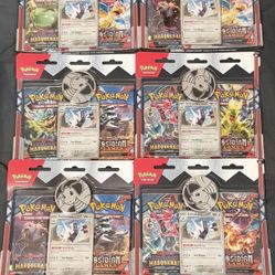Pokemon Tcg 2 Pack Blister Obsidian Flames/Twilight Masquerade Lot Of 6