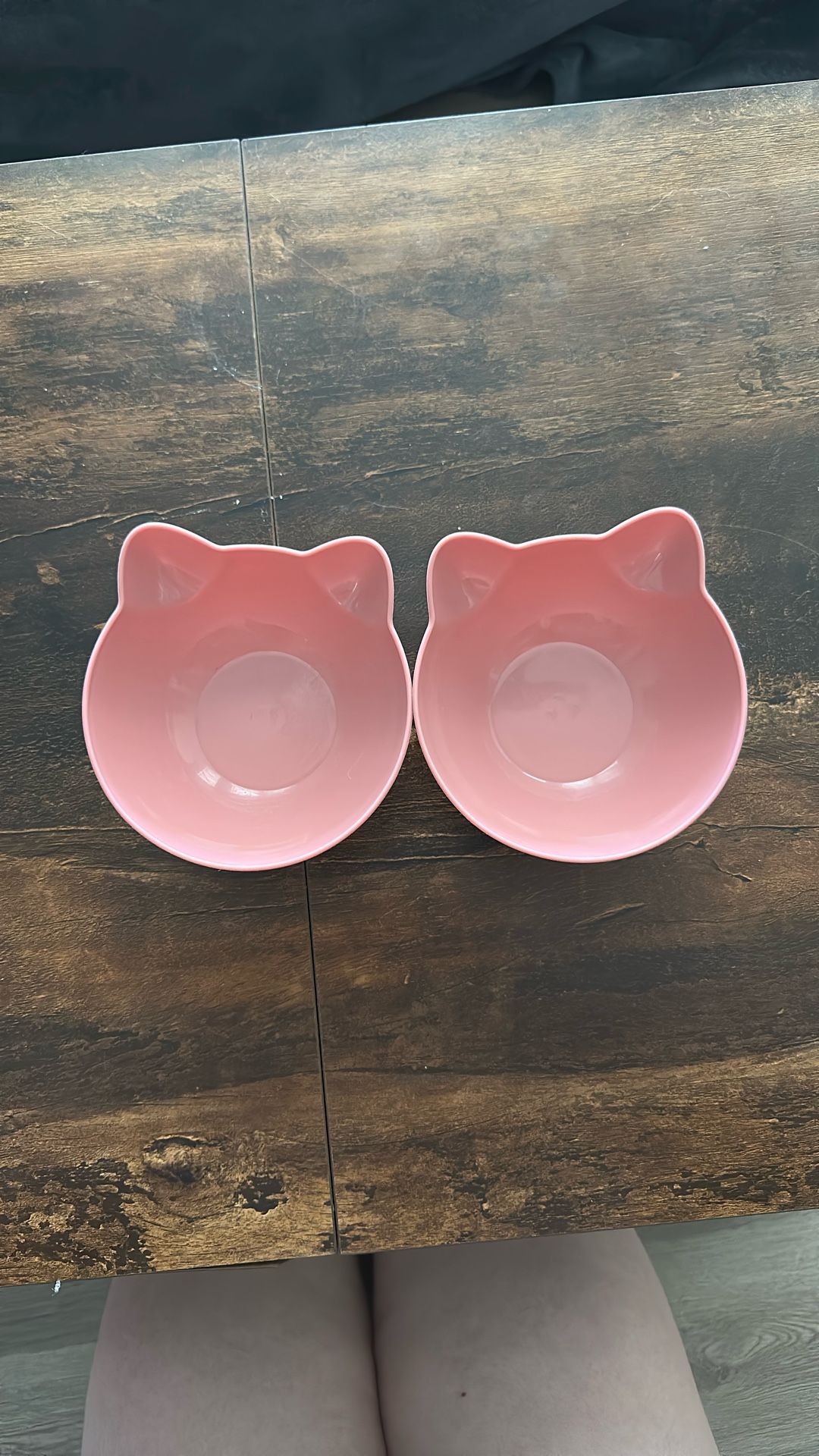 Pink cat Bowls