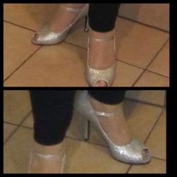 Silver Pumps
