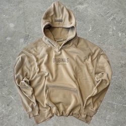 Original Brooklyn Cloth Cream Pull Over Fleece Hoodie