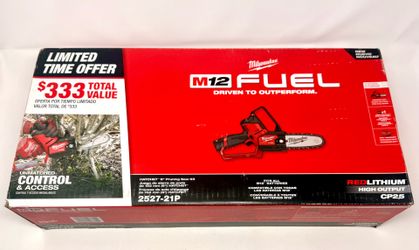 Milwaukee 2527-21 M12 FUEL 6" Pruning Saw Kit NEW