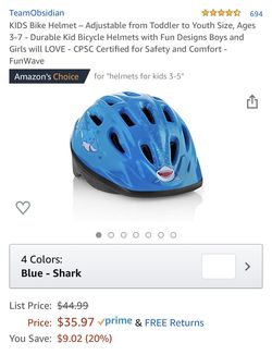 Kids bike helmet.