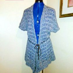 Blue Knitted sweater 