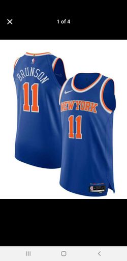 New! Jalen Brunson New York Knicks Nike Player Jersey - Icon Edition - Blue