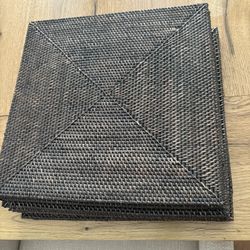 Pottery Barn Square Placemats Woven 