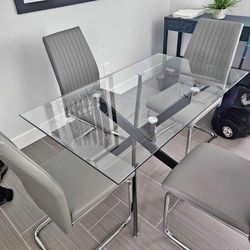 Glass Dining Table 