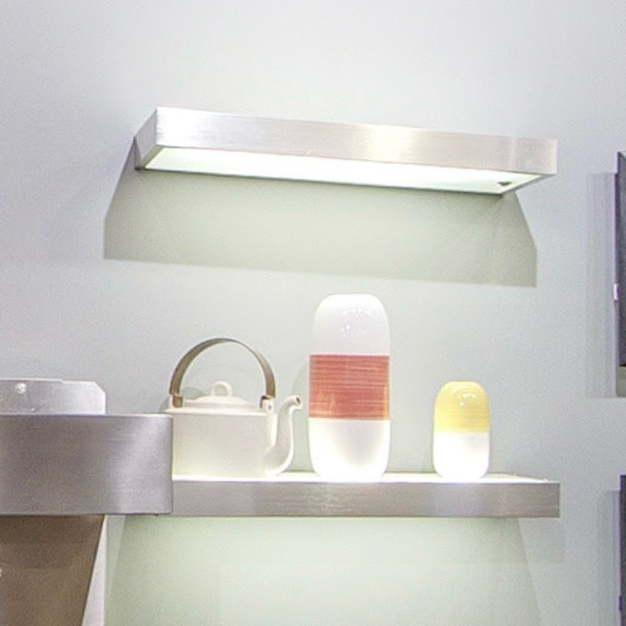 4x Modern Floating Lit Shelves