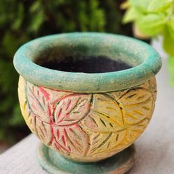 Beautifully Detailed Clay Pot