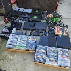 HUGE lot of XBOX 360 Sega Playstation 115+ games controllers etc. ALL OR NOTHING LOOKING FOR OFFERS