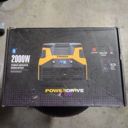 2000 Watt Power Inverter, Power Drive PWD2000P with Bluetooth Wireless Tech NO TRADES LOCAL PICK UP ONLY