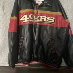 49ers. Leather Jacket