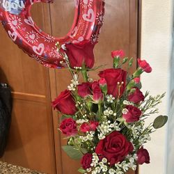 Valentine Rose Arrangement