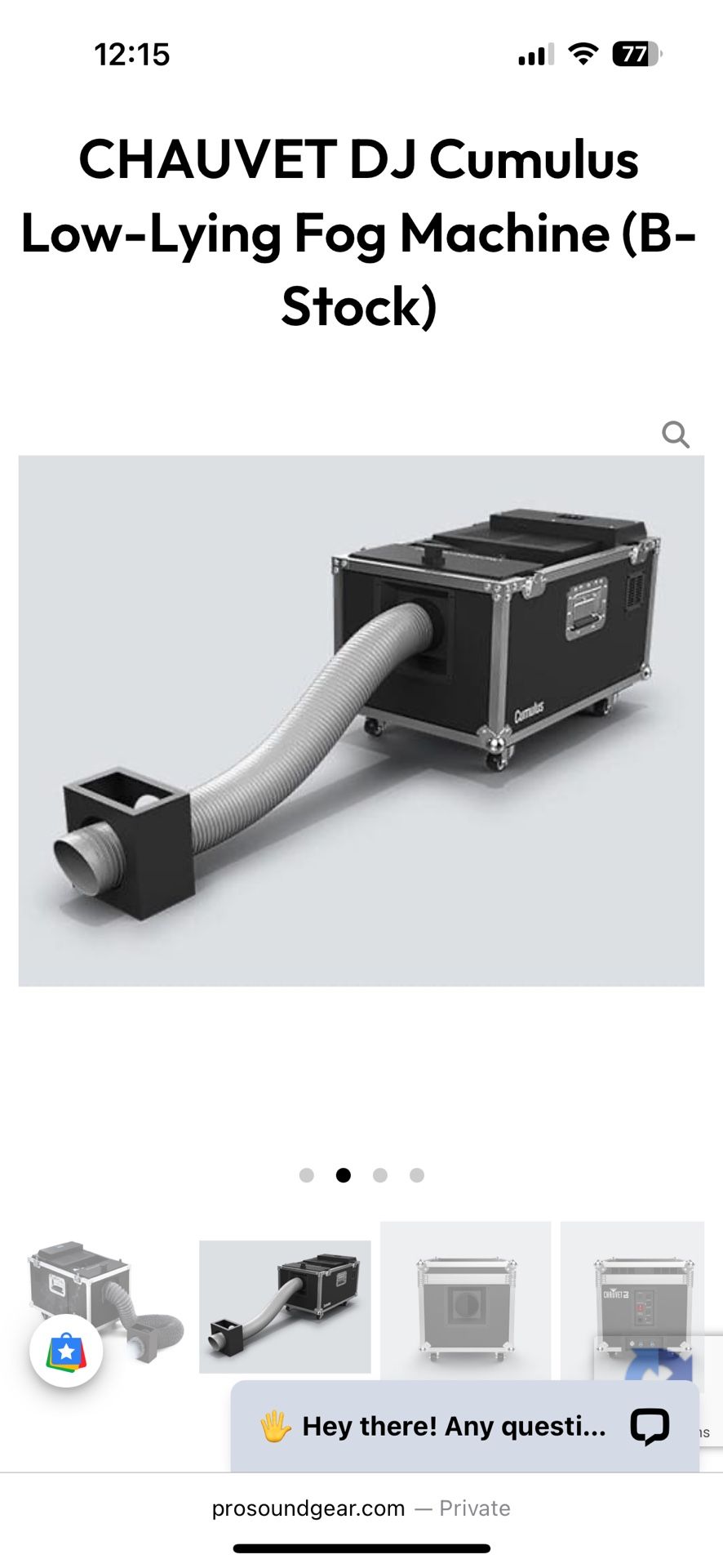 CHAUVET DJ Cumulus Low-Lying Fog Machine