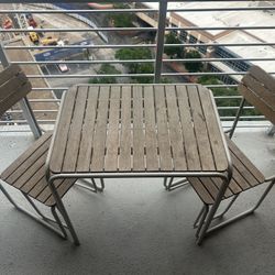 IKEA Table With Two Chairs 