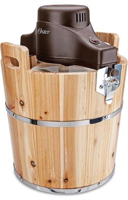 Oster 4-Quart Wooden Bucket Ice Cream Maker (Electric) – Works Great