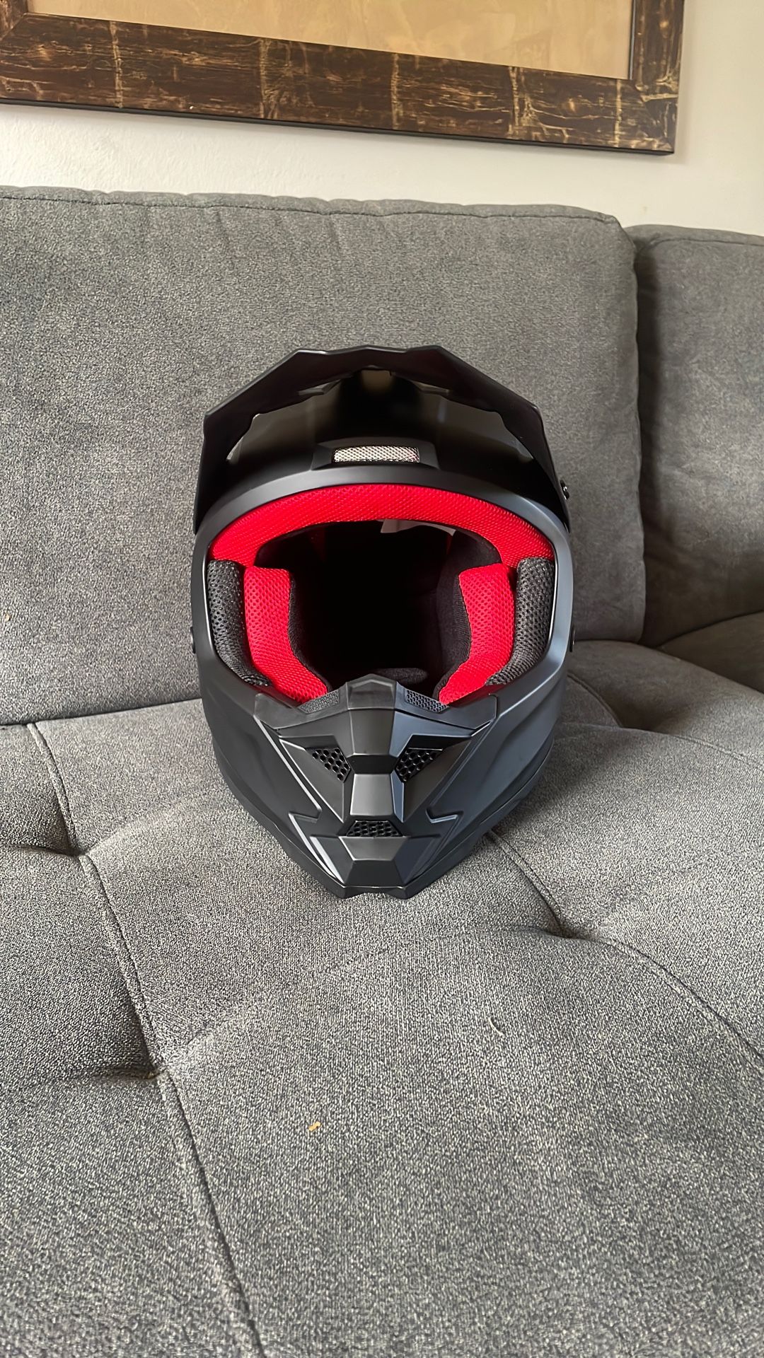 ILM Atv Helmet Youth Small, Matte Black