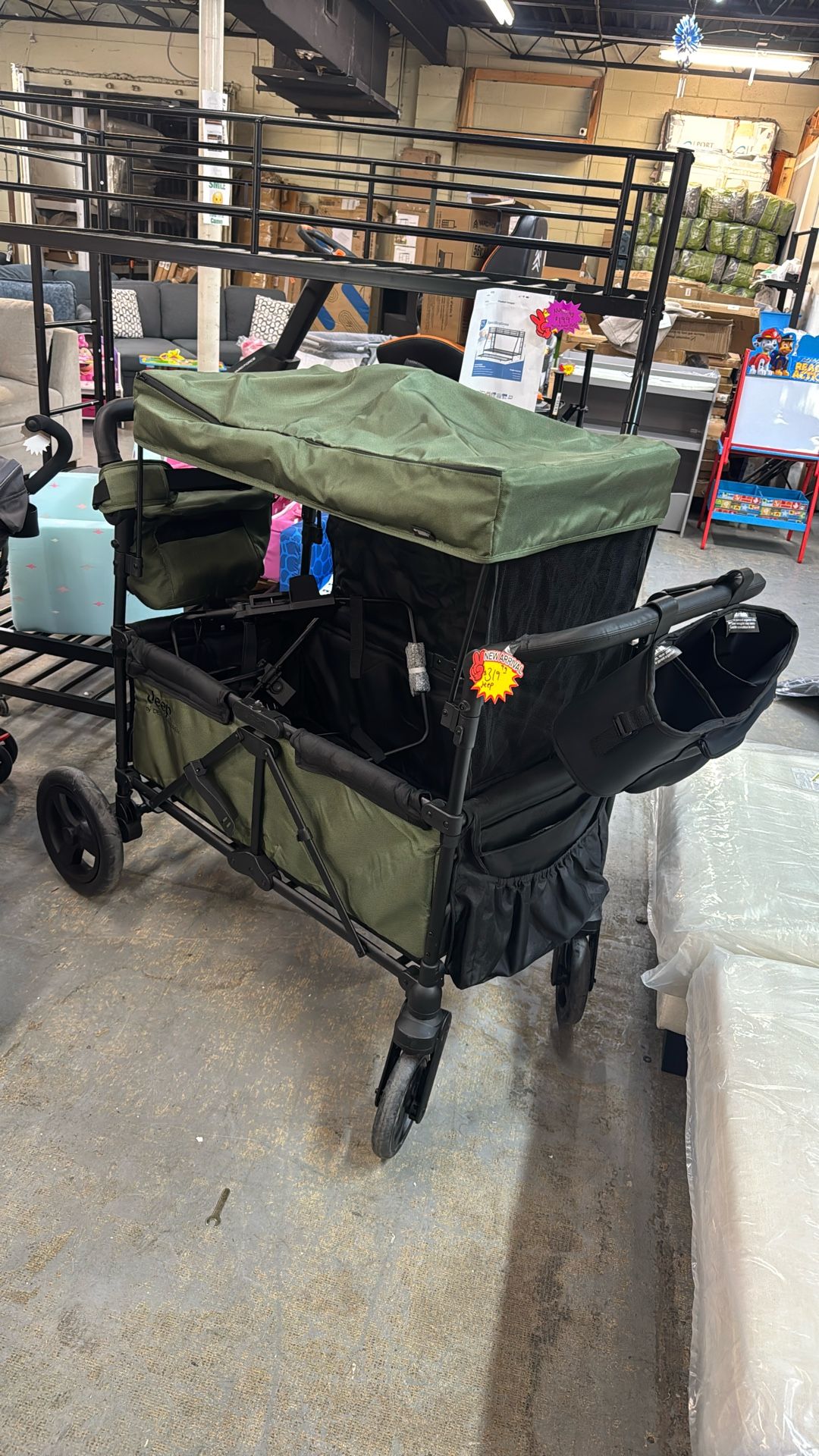 Jeep Wagon , Kids Wagon . + Attachments New Assembled . Also Have It In Gray.