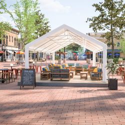 16x32FT Party Tent Heavy Duty, Large Wedding Event Shelters with 3 Storage Bags & Removable Sidewalls, Outdoor Canopy Gazebo Commercial Tents for Part