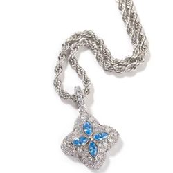 Moissanite Pendant & Chain