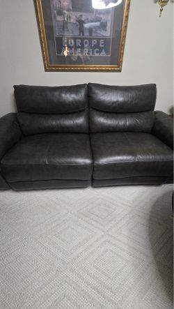 Leather recliner