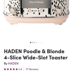 Haden Poodle & Blonde Toaster And Kettle 