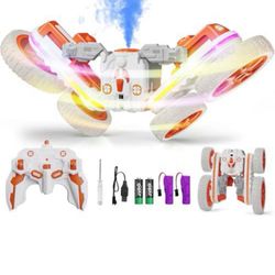 🚗💥 For Sale: Terucle 360° Rotating 4WD RC Stunt Car – with Cool LED Lights! RC Drift Car Toy for Boys & Girls Ages 4–13 | White Color | Brand New – 