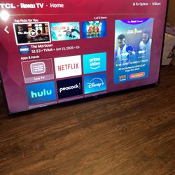 50”TCL ROKU 4K 2160p UHD Smart Tv HDR