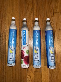 SodaStream CO2 Cylinders 60L (4 Pack) – Exchange Ready – Good Condition
