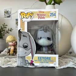 Disney 'Winnie The Pooh' #254 Eeyore Non-flocked Funko Pop Figure