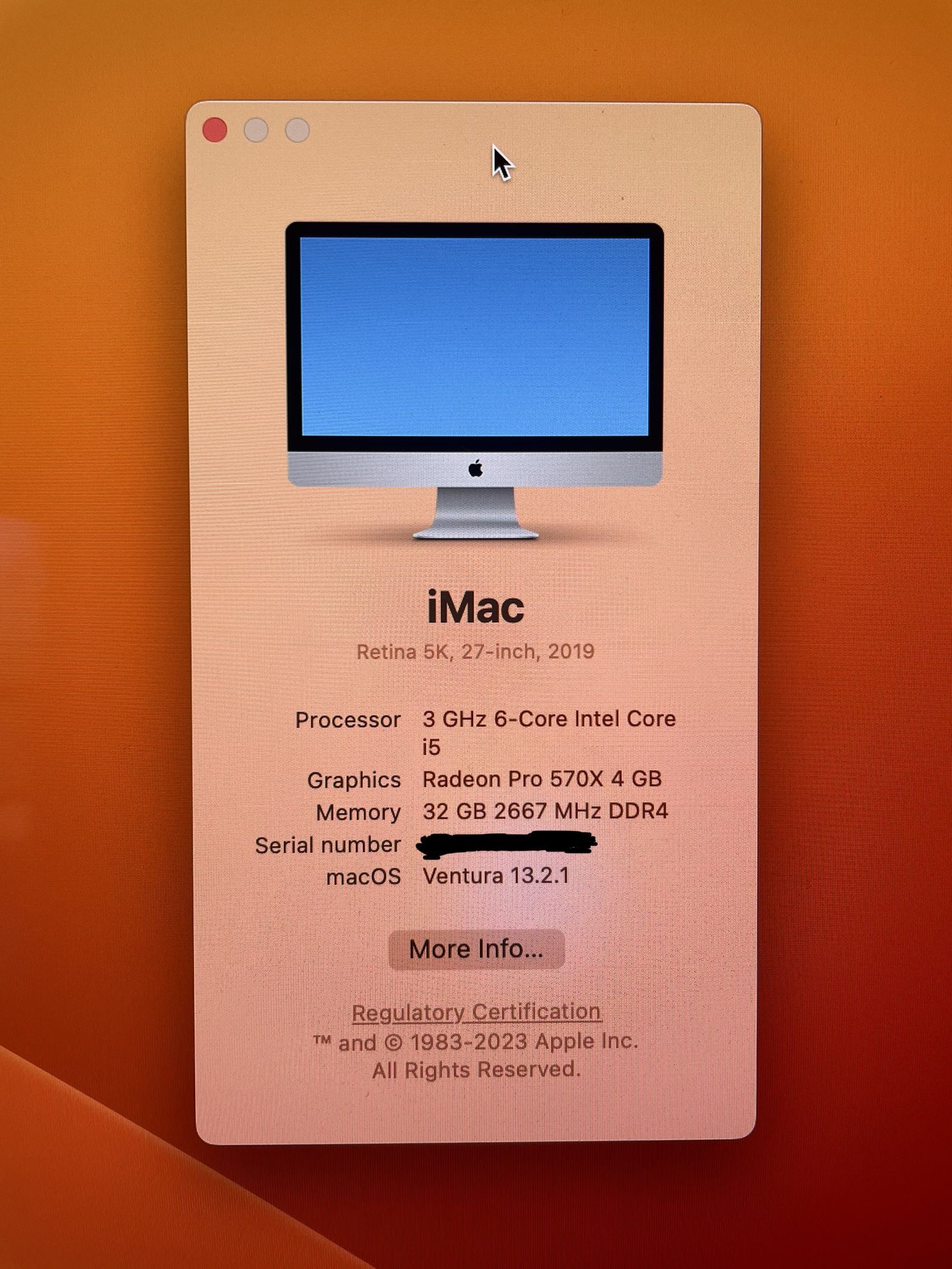 iMac 27 Inches 5K Retina Display 2019