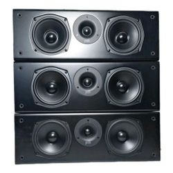 3 Polk Audio T30 100 Watt Home Theater Center Channel Speaker Tested 