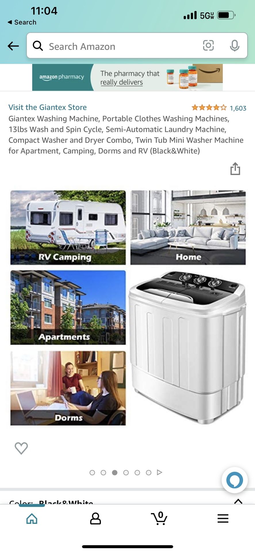 Portable Compact Washer Dryer Combo Full-Automatic Washing Machine,  Apartment , Condo , Kitchen, Sink for Sale in San Francisco, CA - OfferUp