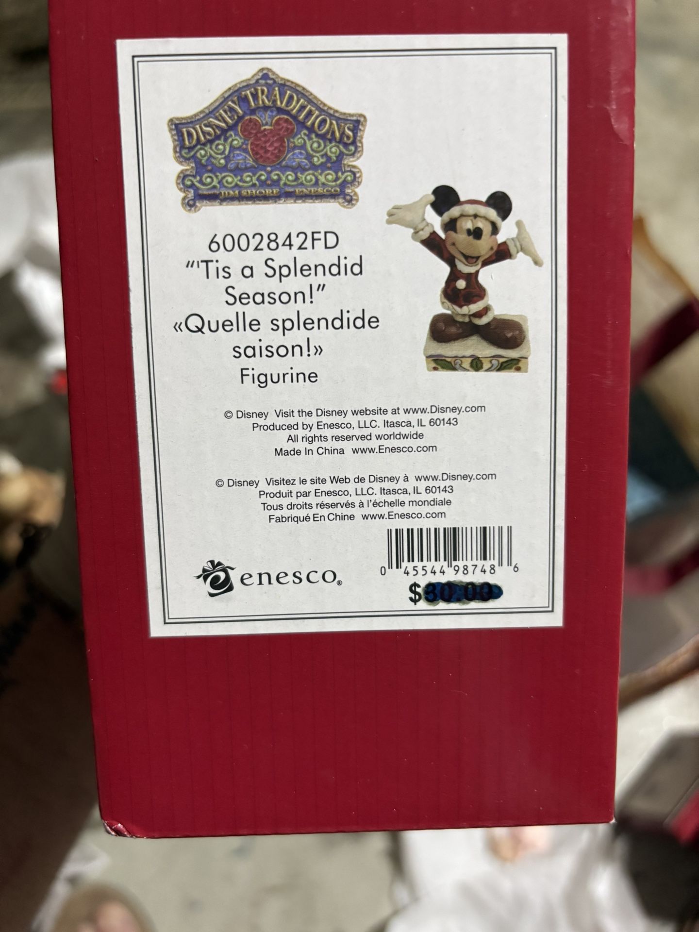 Enesco Disney Traditions Splendid Season Mickey Figurine