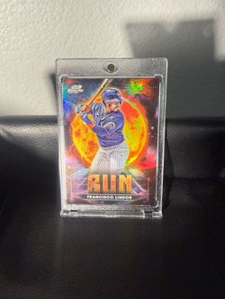 Francisco Lindor Topps Chrome Sun Insert Card