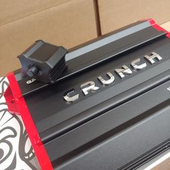 CRUNCH 1500 WATTS MONOBLOCK 1 OHM STABLE BUILT IN CROSSOVER WITH BASS CONTROL CAR AMPLIFIER ( BRAND NEW PRICE IS LOWEST INSTALL NOT AVAILABLE ) 