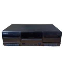 Kenwood CT-201 Stereo Double Cassette Deck Player Recorder Black