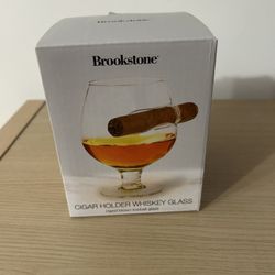 Whiskey Cigar Holder Glass Brookstone