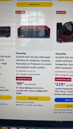 Focusrite Scarlett Solo 3rd Gen USB interface