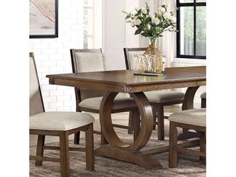 Monclova Rustic Oak/Beige Dining Table