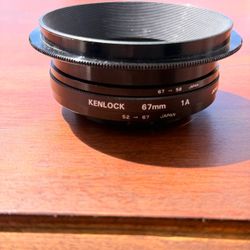 Kenlock 67mm 1A Filter with Step-Up Rings